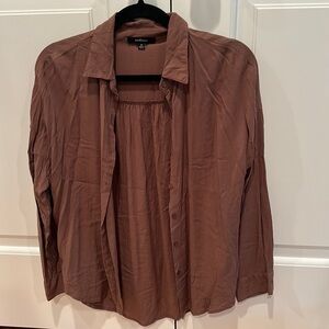 Brown Ambiance Button up shirt